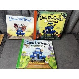 Little Blue Truck Childrens Picture Lift a Flap Books Alice Schertle Lot of 3